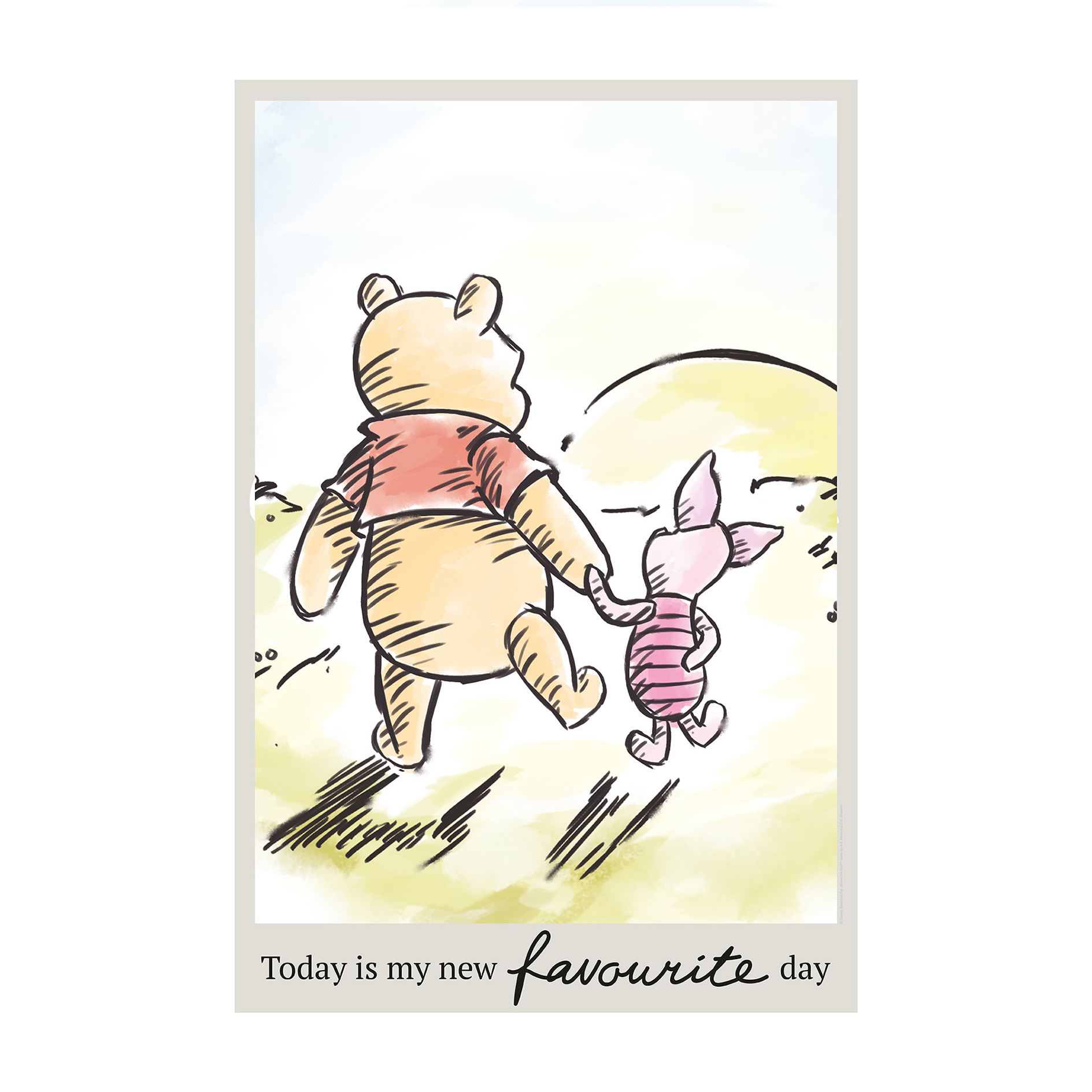 Wandbild WINNIE POOH TODAY - 50x70 cm