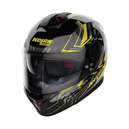 Casque Nolan N80-8 - TURBOLENCE N-COM - Noir / Jaune