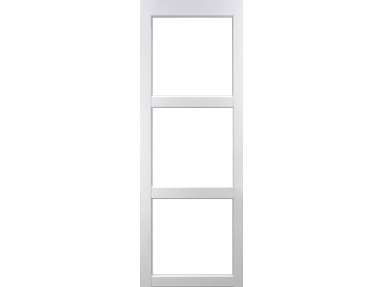 Porte Coulissante Kenya Blanc Vitrée H204 X L93 Gd Menuiseries