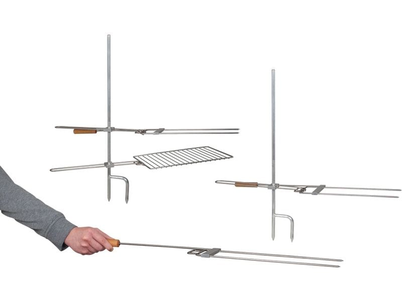 Brändi Multi-Grillspiess Doppelter Spiess für verschiedenen Grillkreationen