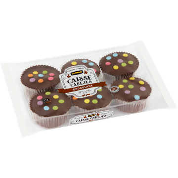 Jumbo Caisse Cakejes Chocolade 6 Stuks