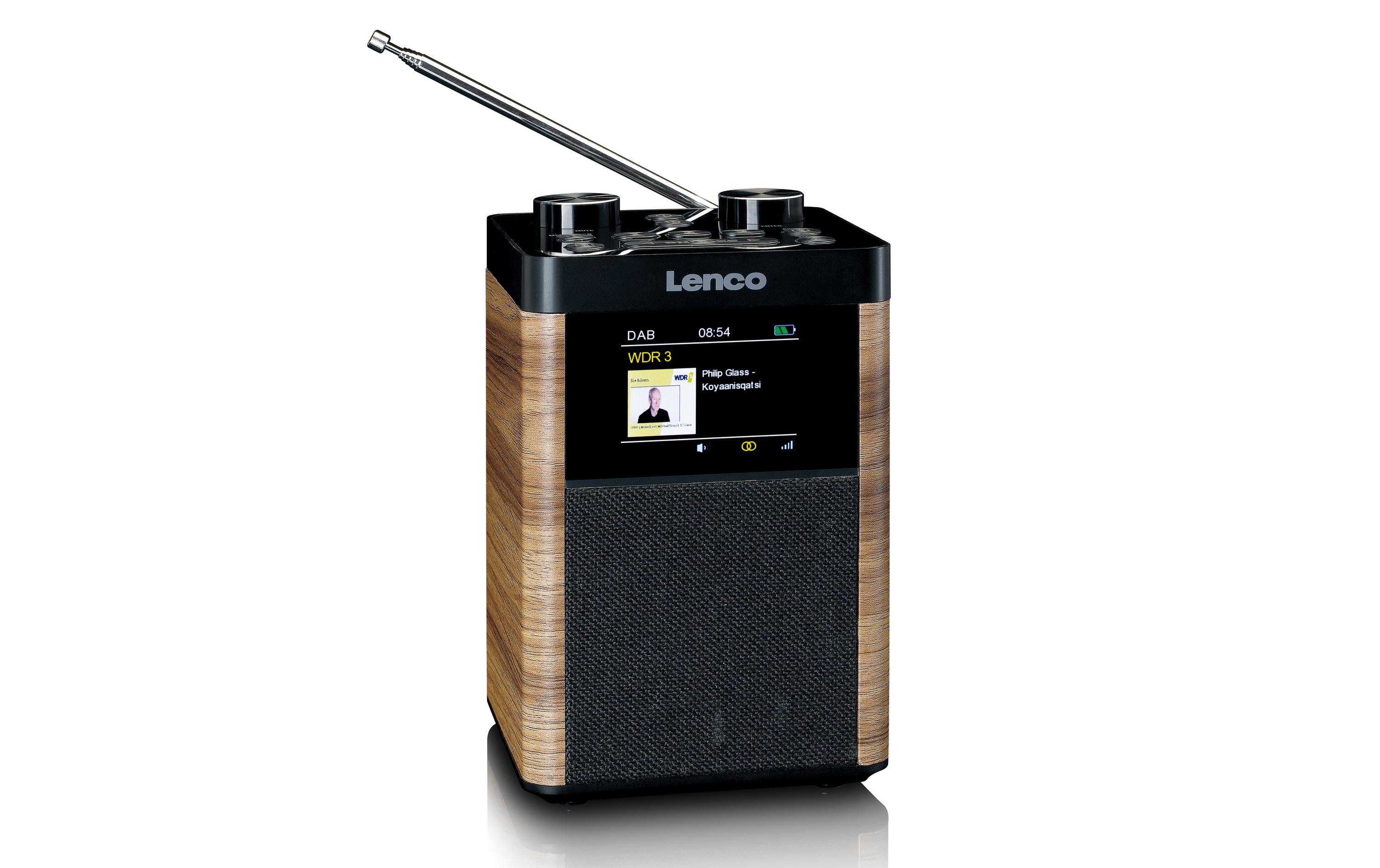 DAB+ Radio PDR-060WD Schwarz/Weiss<br>DAB+-Radio mit Bluetooth und Akkubetrieb