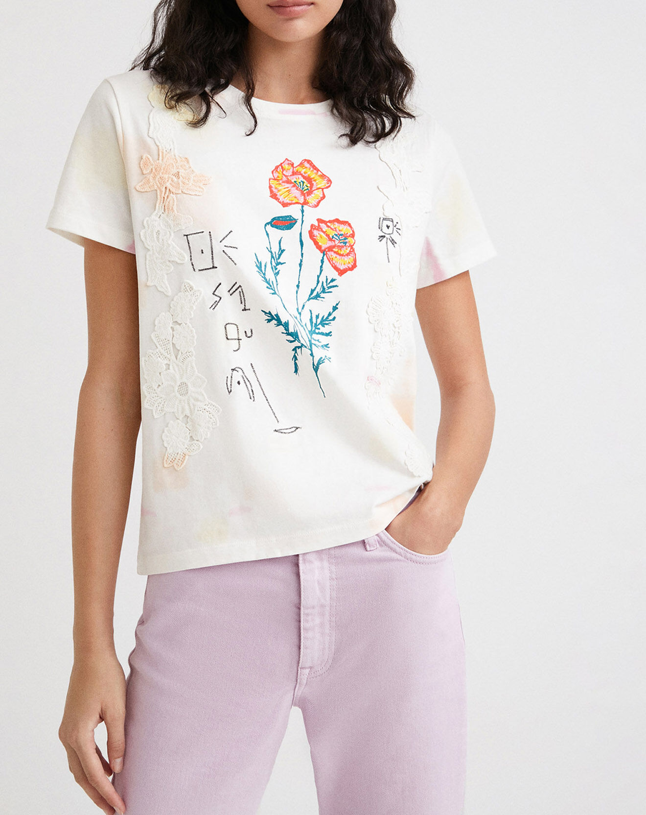 Desigual T-Shirt Ludivine blanc