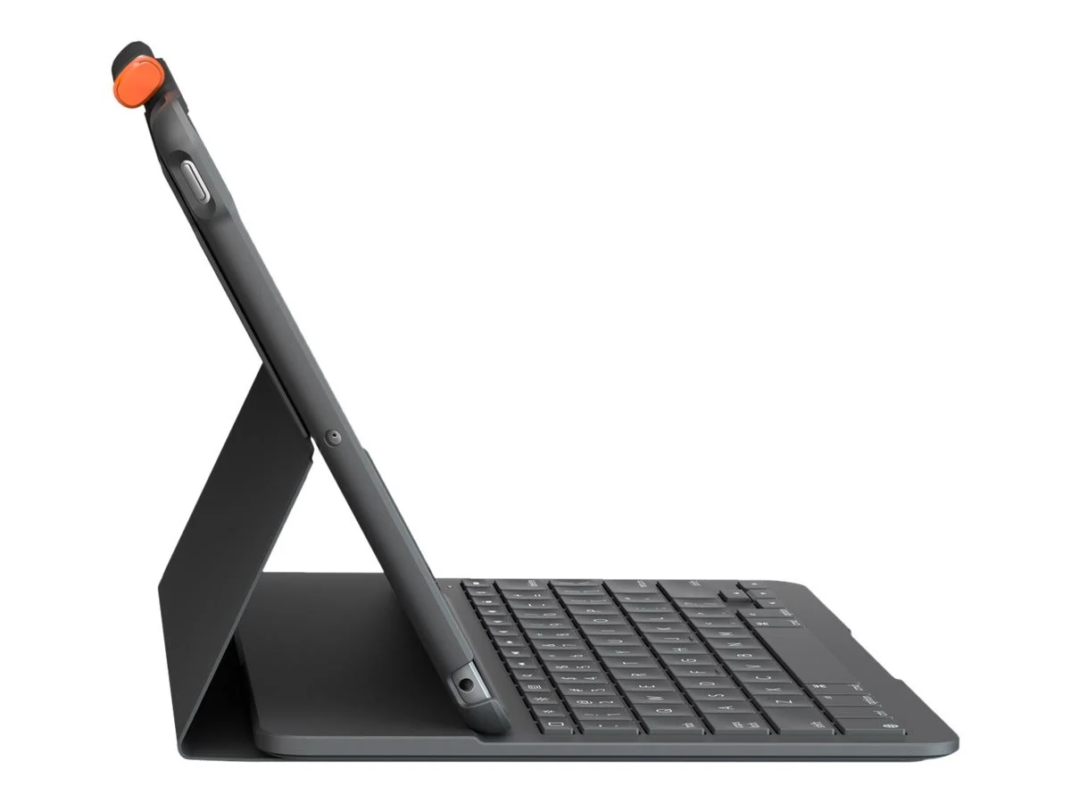 Logitech - Slim Folio for iPad 7-8-9th GRAPHITE