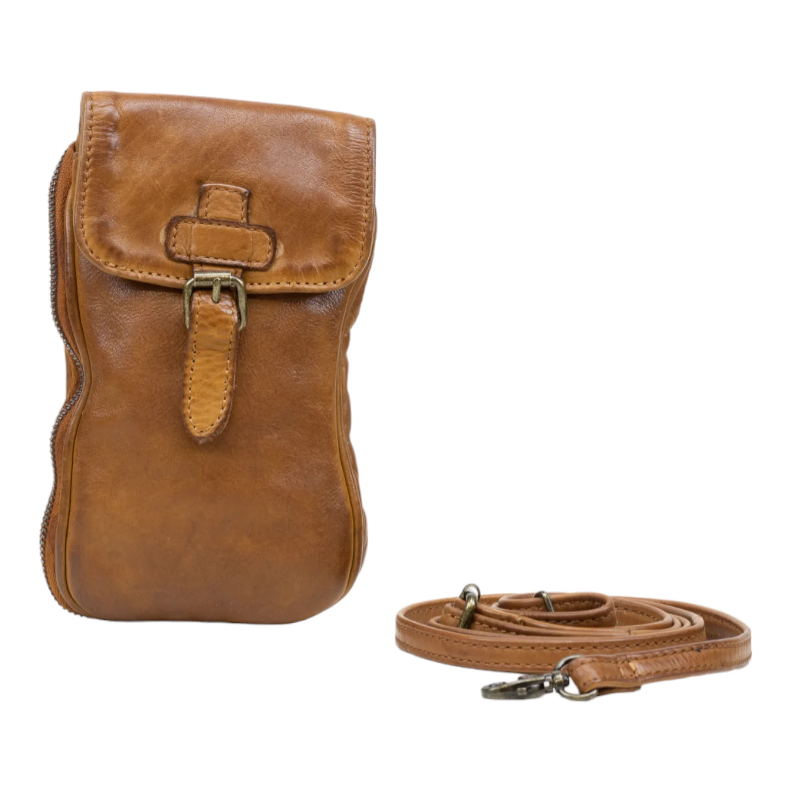 DSTRCT Harrington Road Telefoontasje Cognac