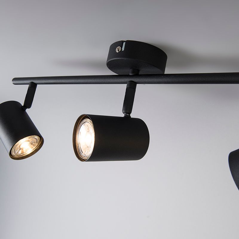 Moderne spot zwart kantelbaar 3-lichts - Jeana