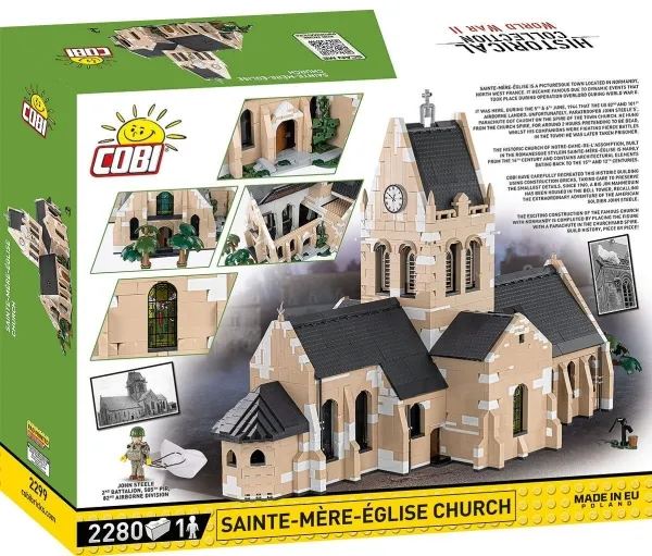 COBI Sainte-Mère-Église Church, Byggesten, 10 År, 2280 stk