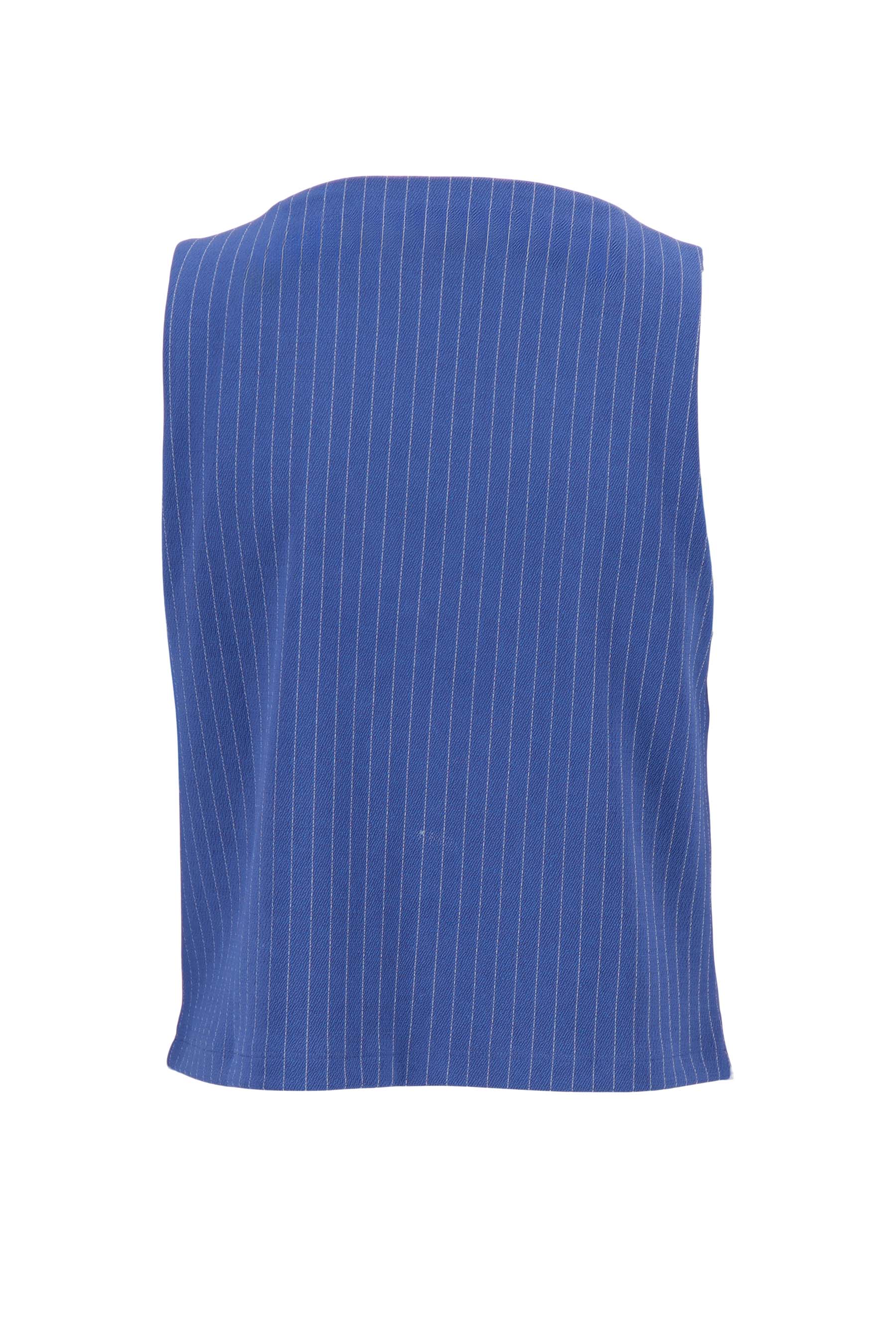 gilet met krijtstreep print