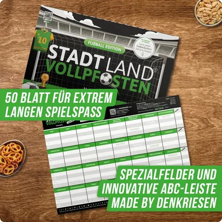 Denkriesen Stadt Land Vollpfosten - Fußball Edition 