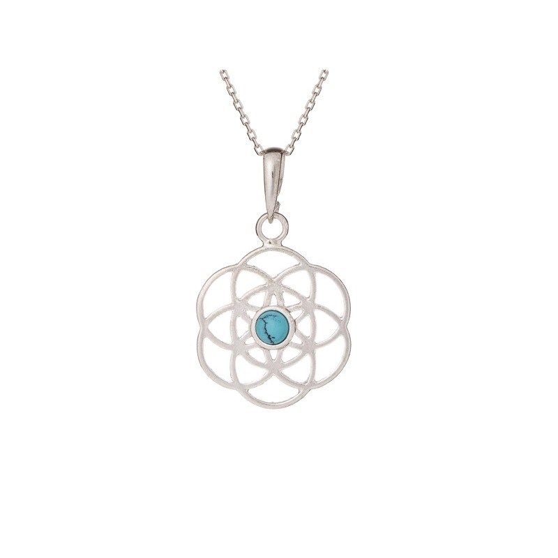 PENDENTIF ARGENT TURQUOISE