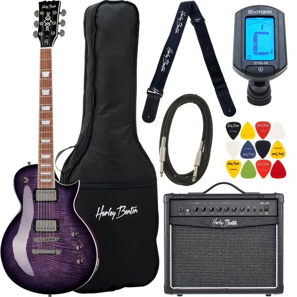 Harley Benton SC-Custom III Purple Bu Set