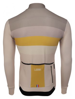Maillot Manches Longues LeBram Izoard Sable / Or Coupe Ajustée