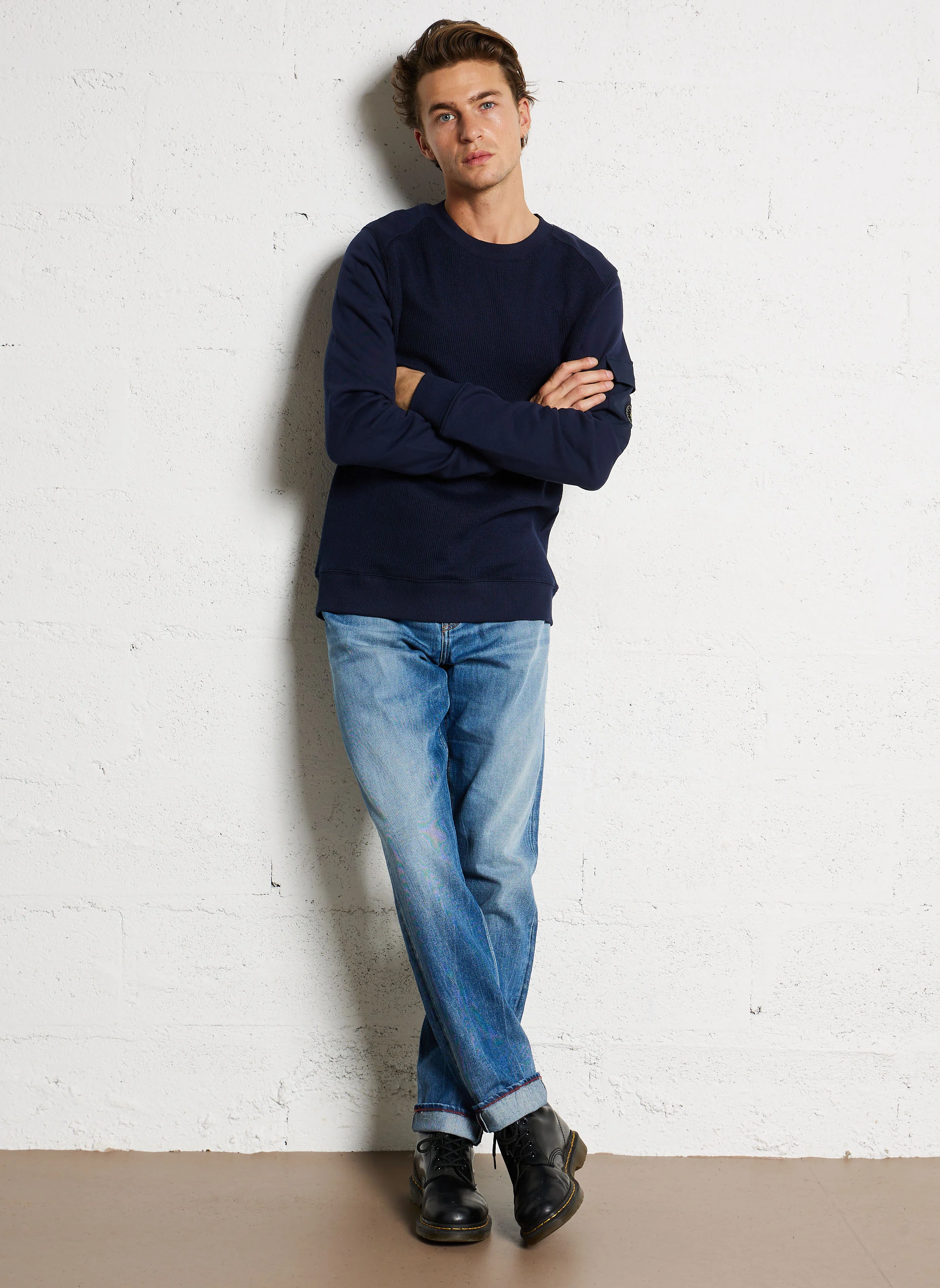 800/60 - Jean regular-fit délavé | Bleu
