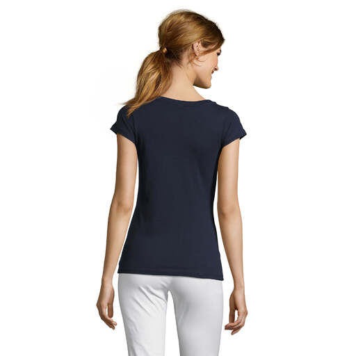 Camiseta com decote em V Suns Moon
