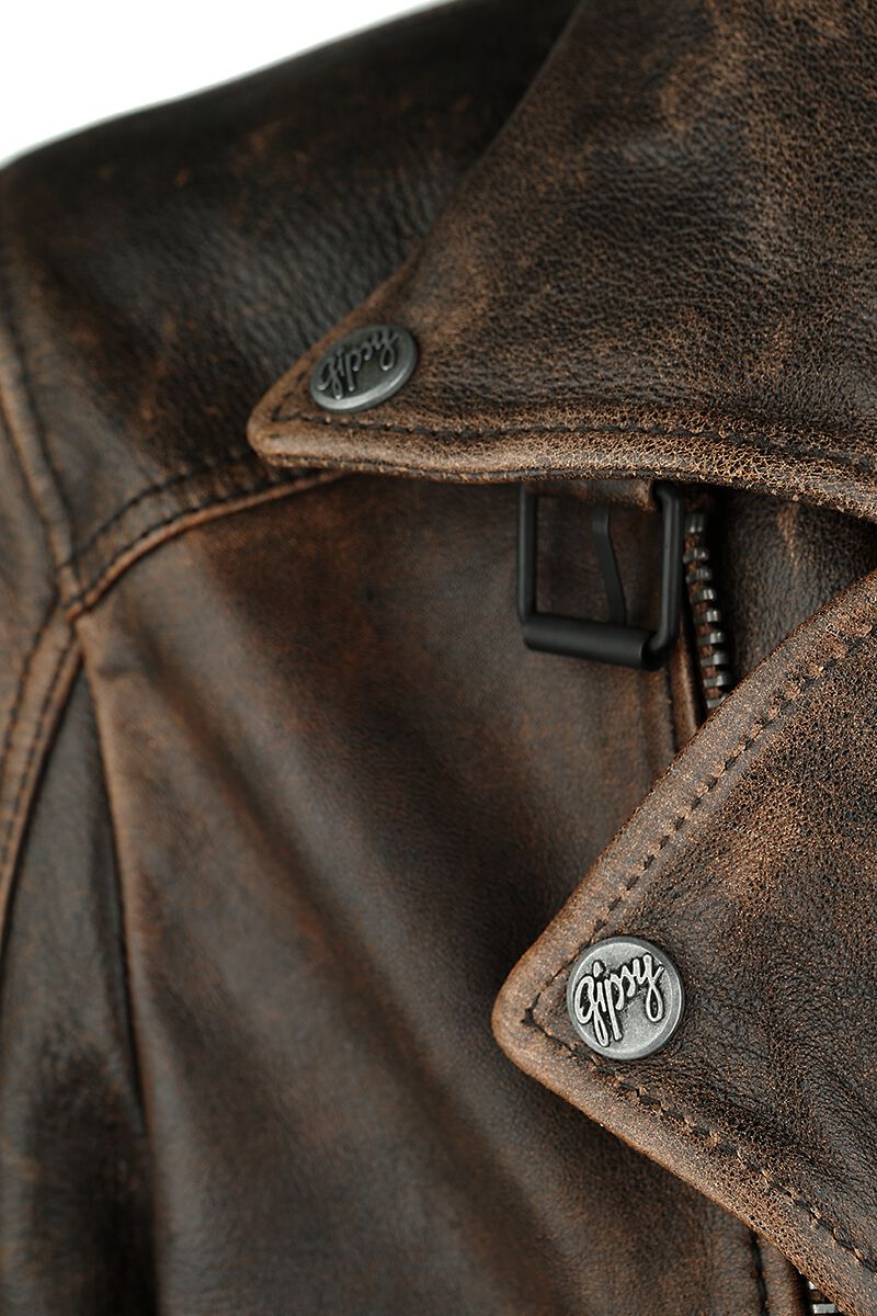 Marvin Slim Fit LANTV | Gipsy Veste en cuir