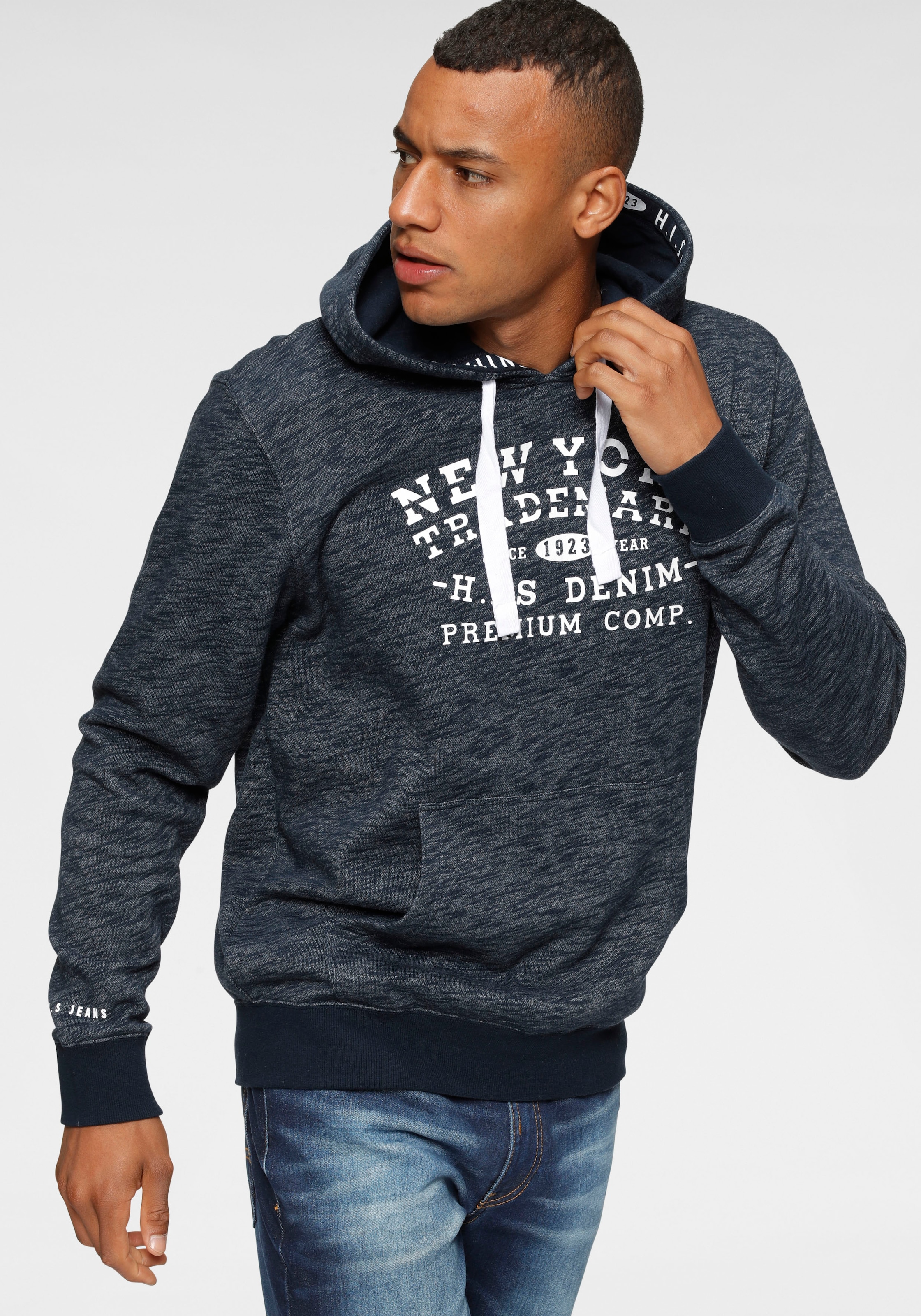 H.I.S Kapuzensweatshirt , Langarm,  lockere Passform,  mit Print,  Kapuze
