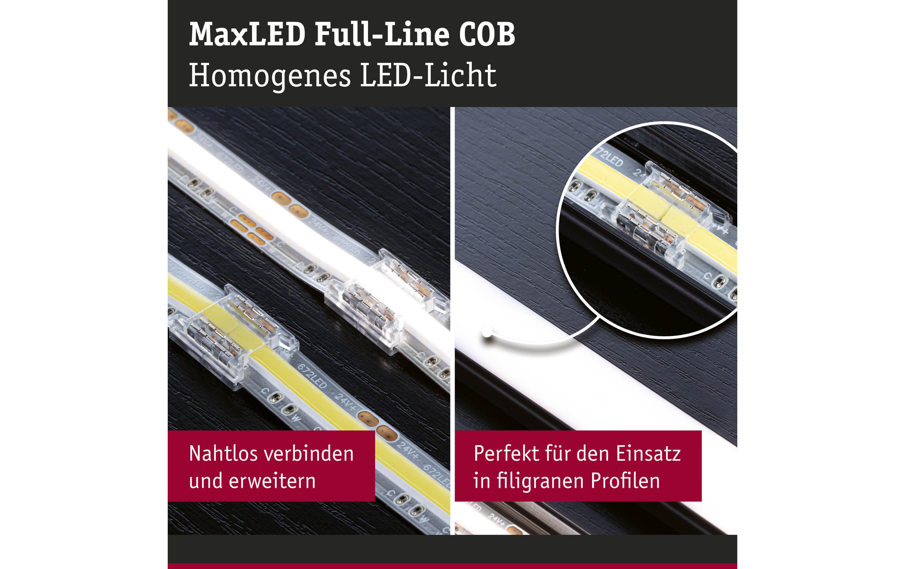 MaxLED Connector Set Full-Line COBLichtbänder