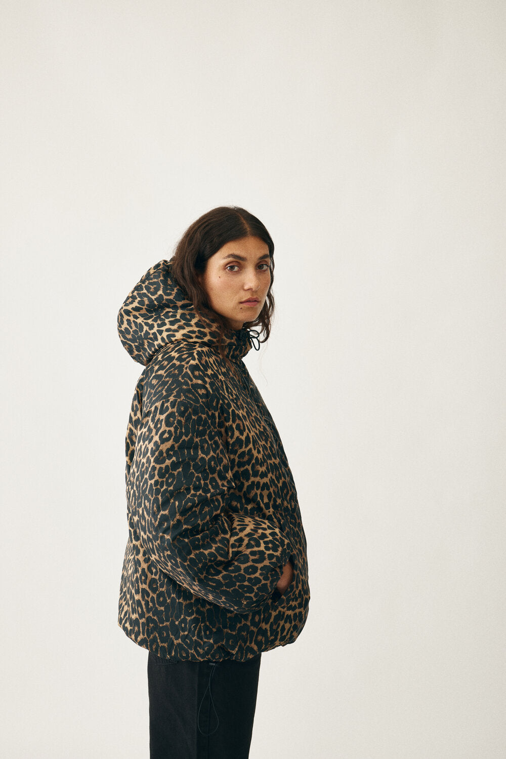 Global Funk  Nora-G dunjakke - Leopard mist