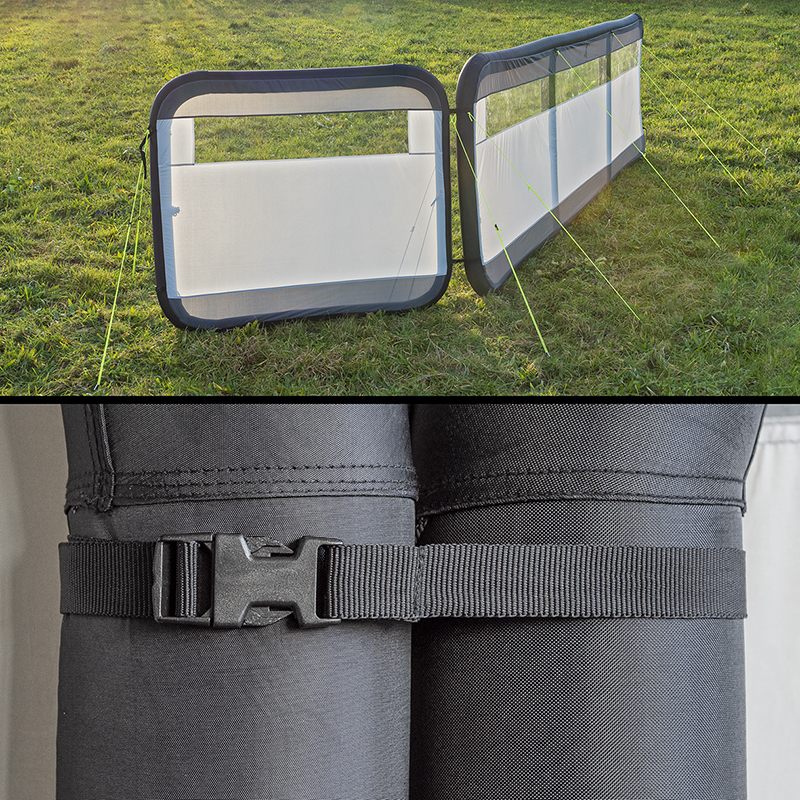 ProPlus 160 x 140 cm opblaasbaar windscherm