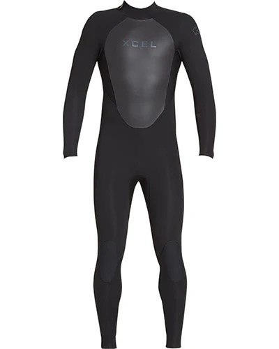 Xcel Combinaison Men 4/3 Axis Back Zip Wetsuit Black ML