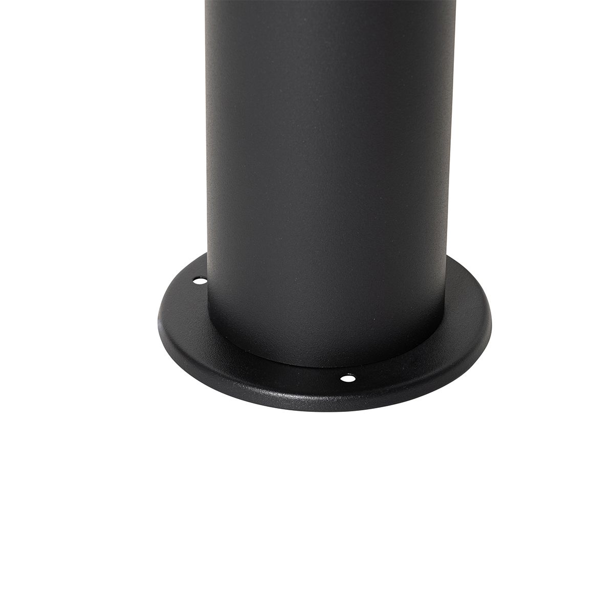 Staande buitenlamp zwart met smoke kap 70 cm - Odense