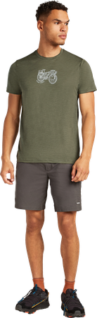 TL ADVENTURE RIDE Herren-Merino-Kurzarmshirt  loden  L