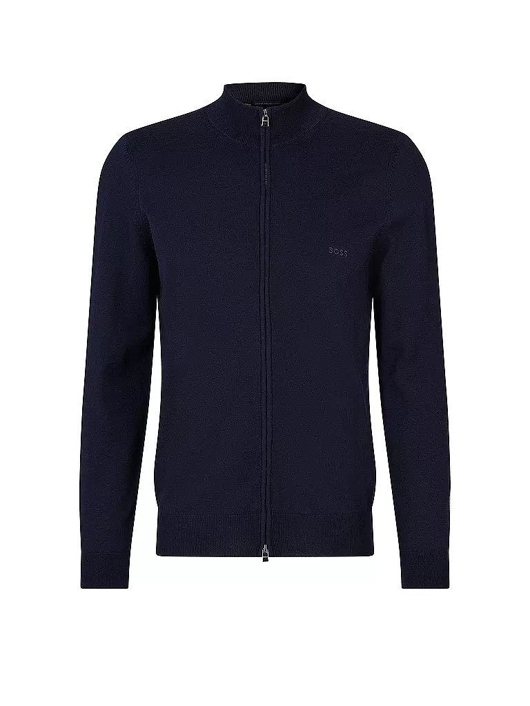 BOSS Strickjacke dunkelblau