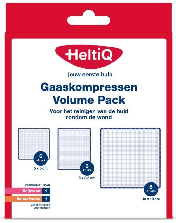 Heltiq Gaaskompressen Volume P 18 18st