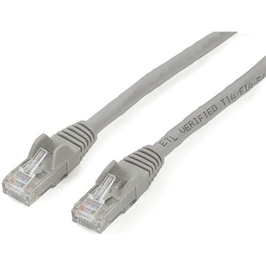 StarTech.com Câble réseau Cat6 Gigabit UTP sans crochet de 2m - Cordon Ethernet RJ45 anti-accroc - M/M - Gris