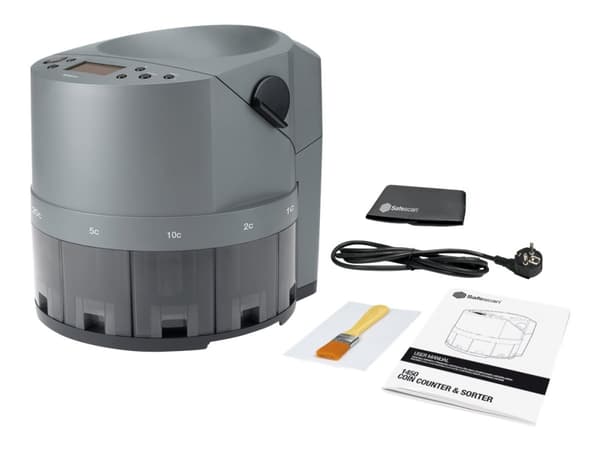 Safescan 1450 - Myntteller / sorterer - EUR - grå