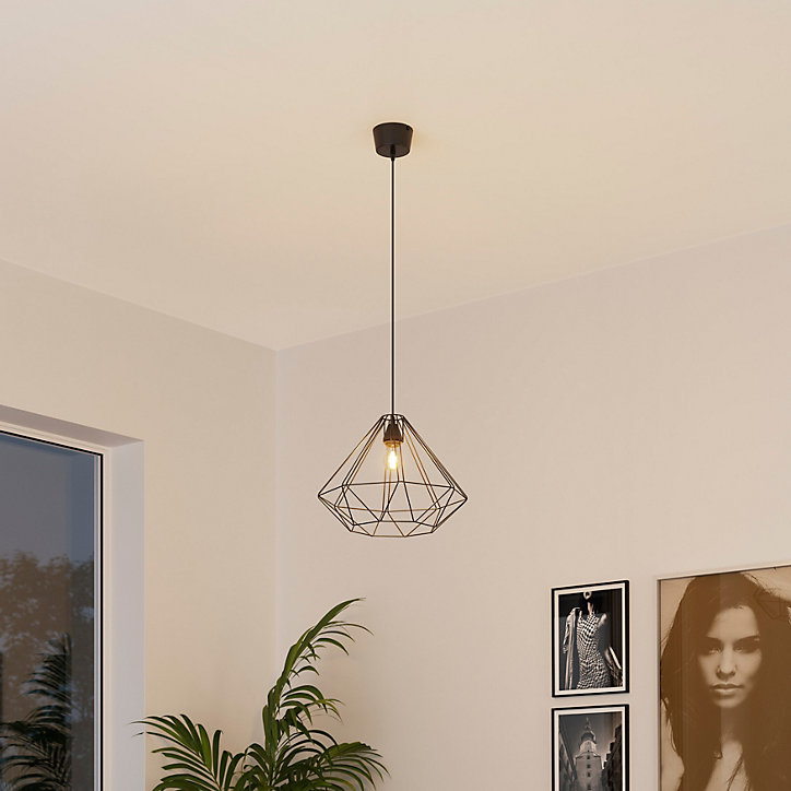 Suspension Smertrio E27 60W ⌀44.5xH.110cm noir GoodHome