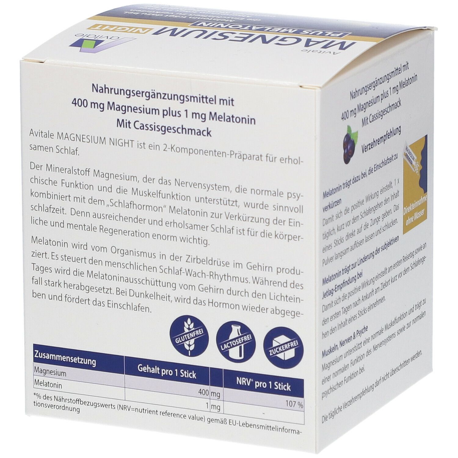 Avitale MAGNESIUM NIGHT PLUS MELATONIN