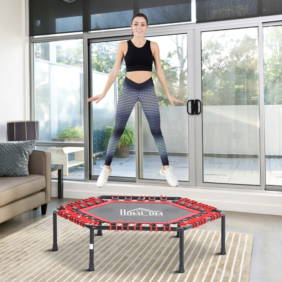 HOMCOM Fitness-Trampolin für Yoga rot