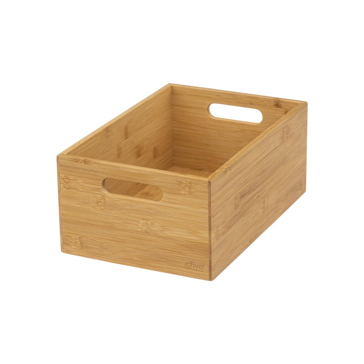 PANIER RECTANGLE BAMBOU D.36.5X23X.15CM