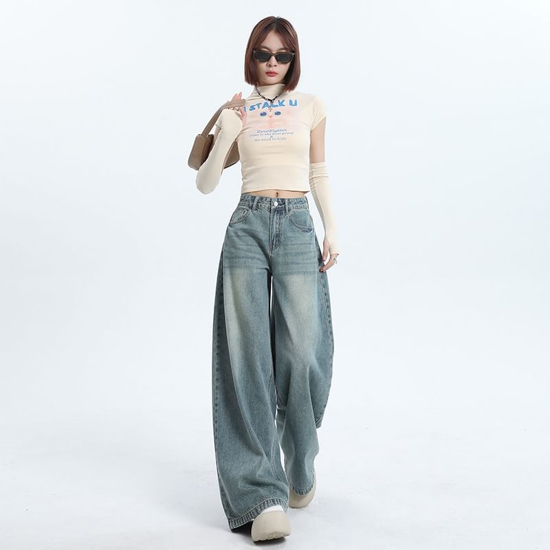 Litoya - Mid Rise Wide Leg Jeans (verschillende designs)