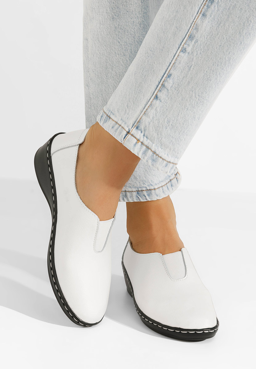 Chaussures casual femme blancs Emille