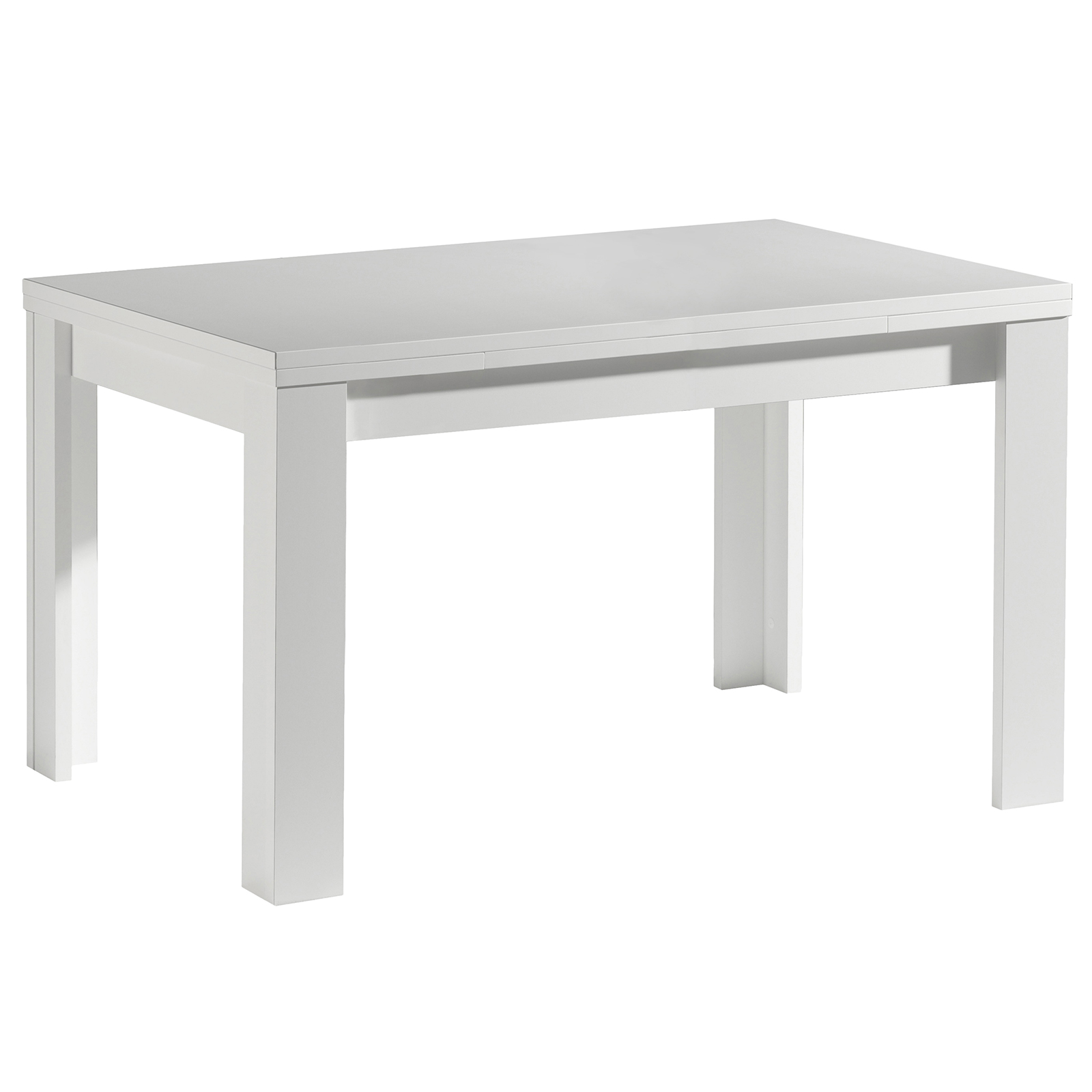 Esstisch - weiß matt - ausziehbar - 120 cm