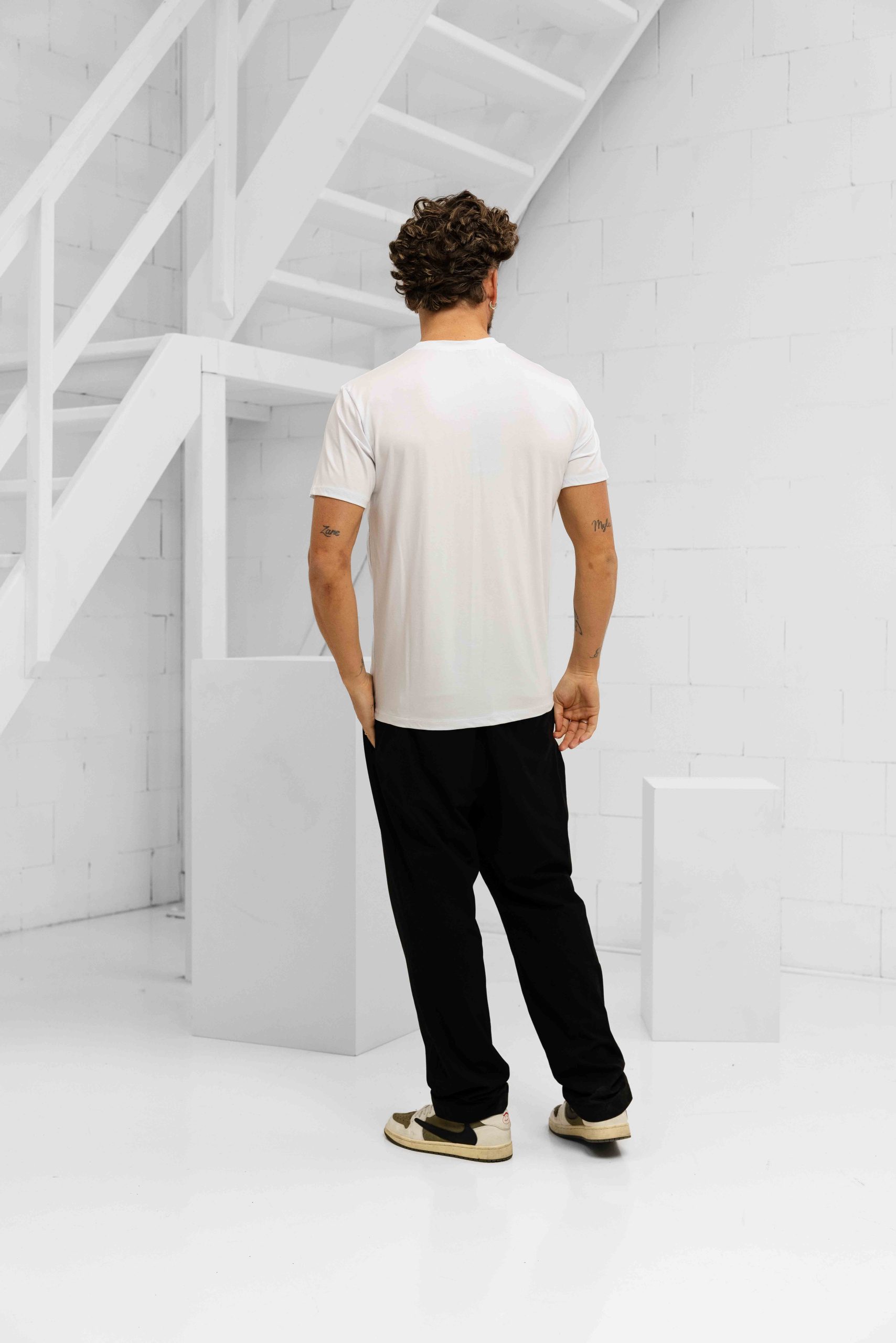 Richesse Matt Essential T-Shirt Heren Gebroken Wit