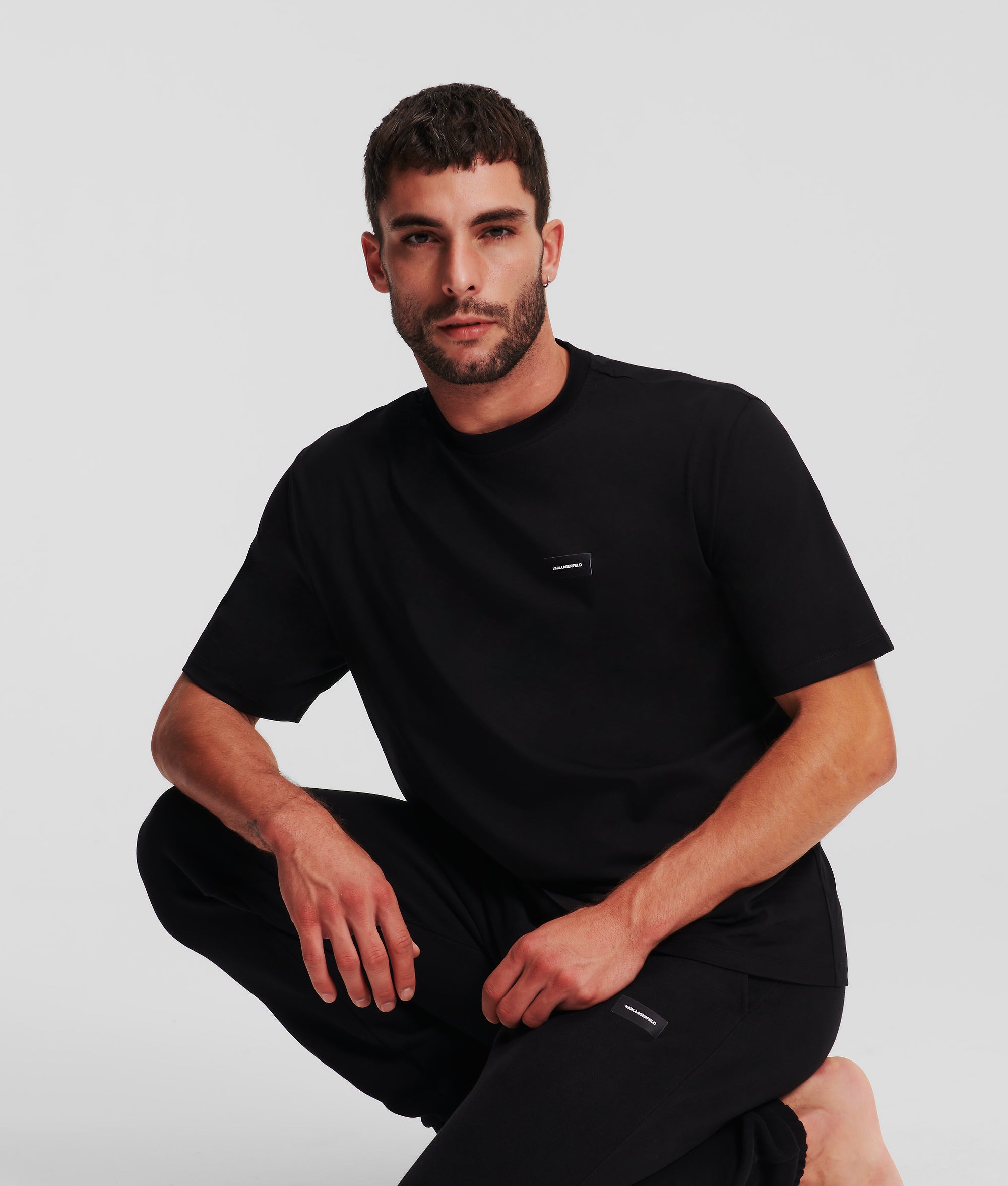 Lounge-t-shirt met logo