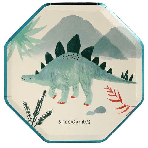 Meri meri bordjes dino's - small - 8st