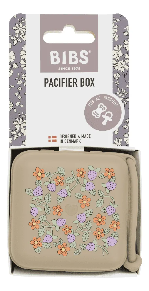 BIBS x Liberty Pacifier Box - Strawberries and Cream Vanilla