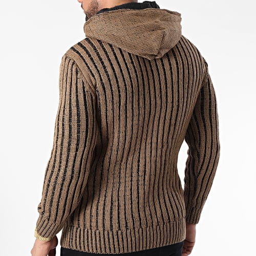 Gilet Zippé Capuche 3010 Camel