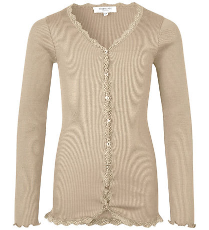 Rosemunde Cardigan - RkBeatha - Rib - Sølver Lining m. Blonder