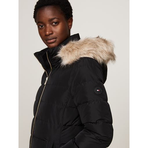 Tommy Hilfiger Heritage Down Tyra Maxi Frakke, Black, L
