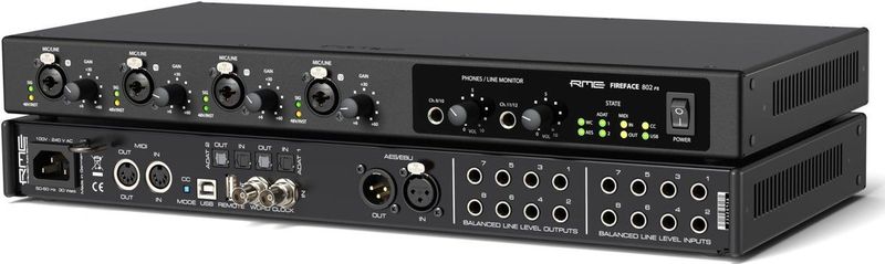 RME - Fireface 802 FS - Audio Interface - Zwart - 30 Ingangen / 30 Uitgangen - Tot 192 kHz