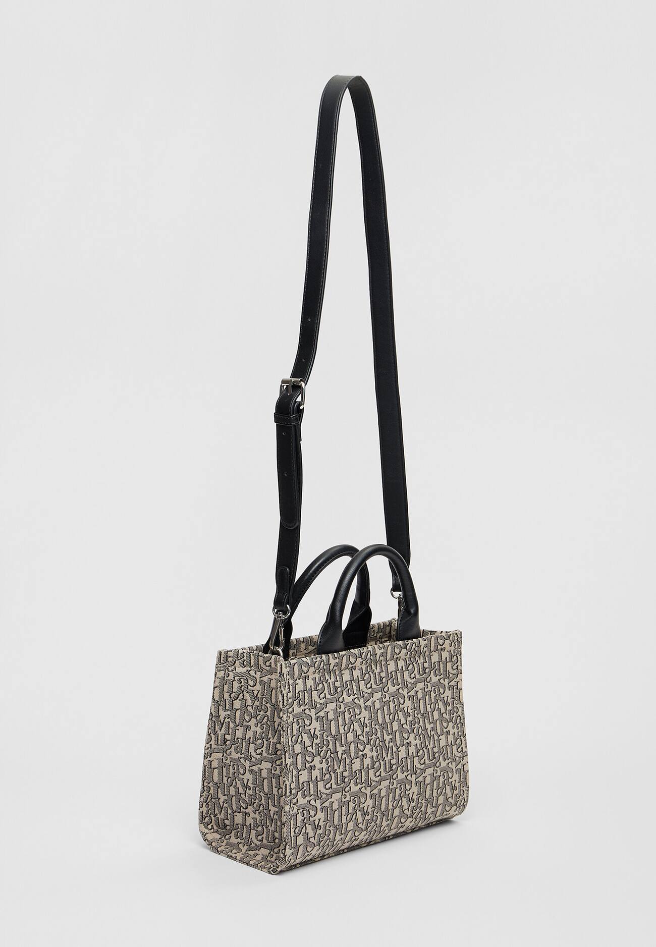 Bolsa tote com monograma