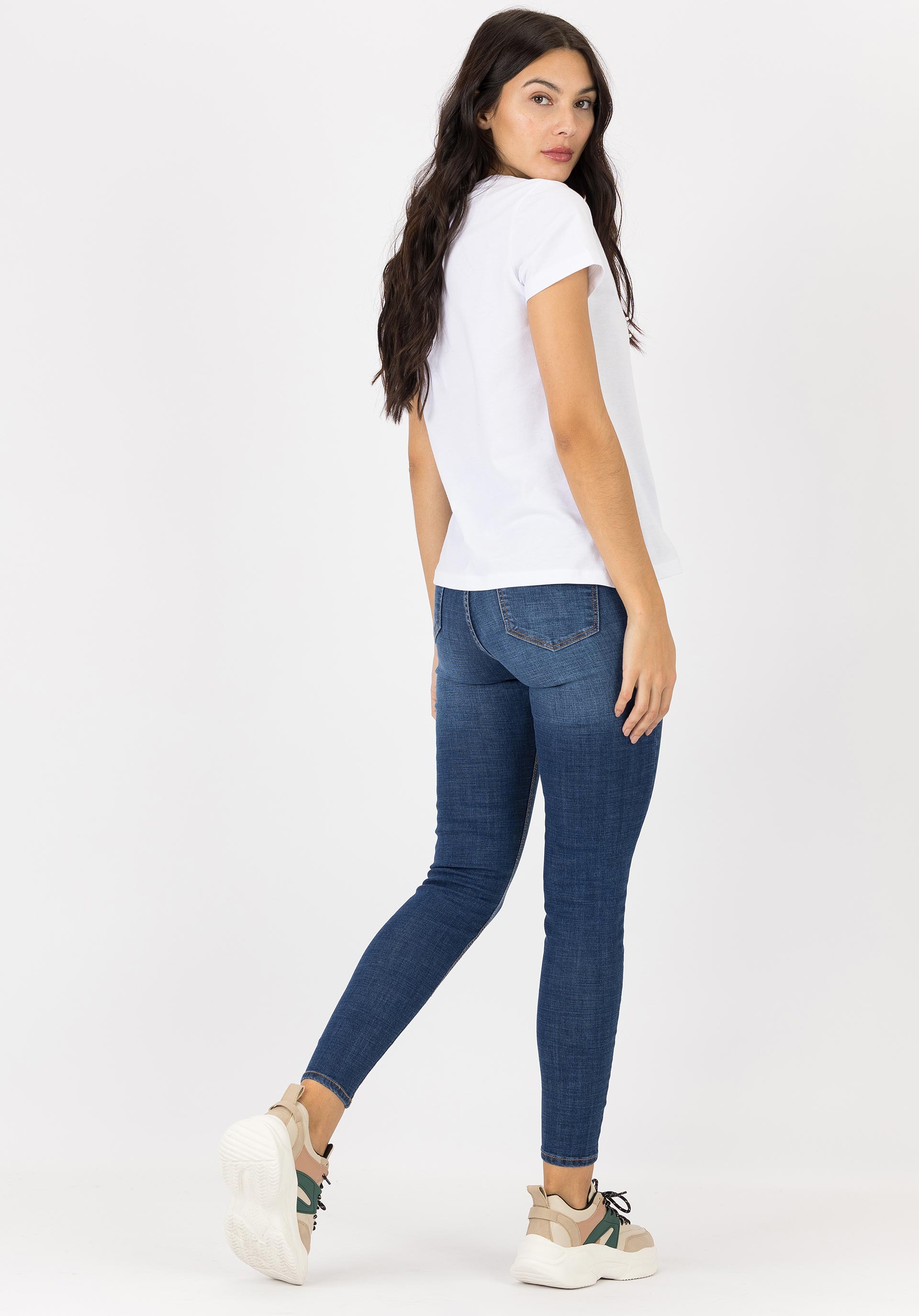 Jeans Jessie Skinny Cintura Alta
