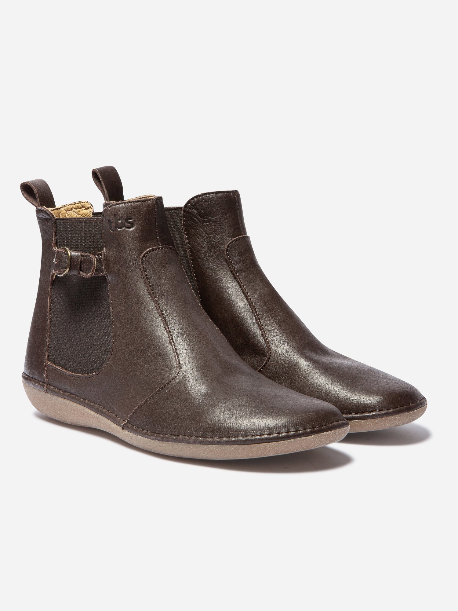 Boots Femme Confort Cuir Marron