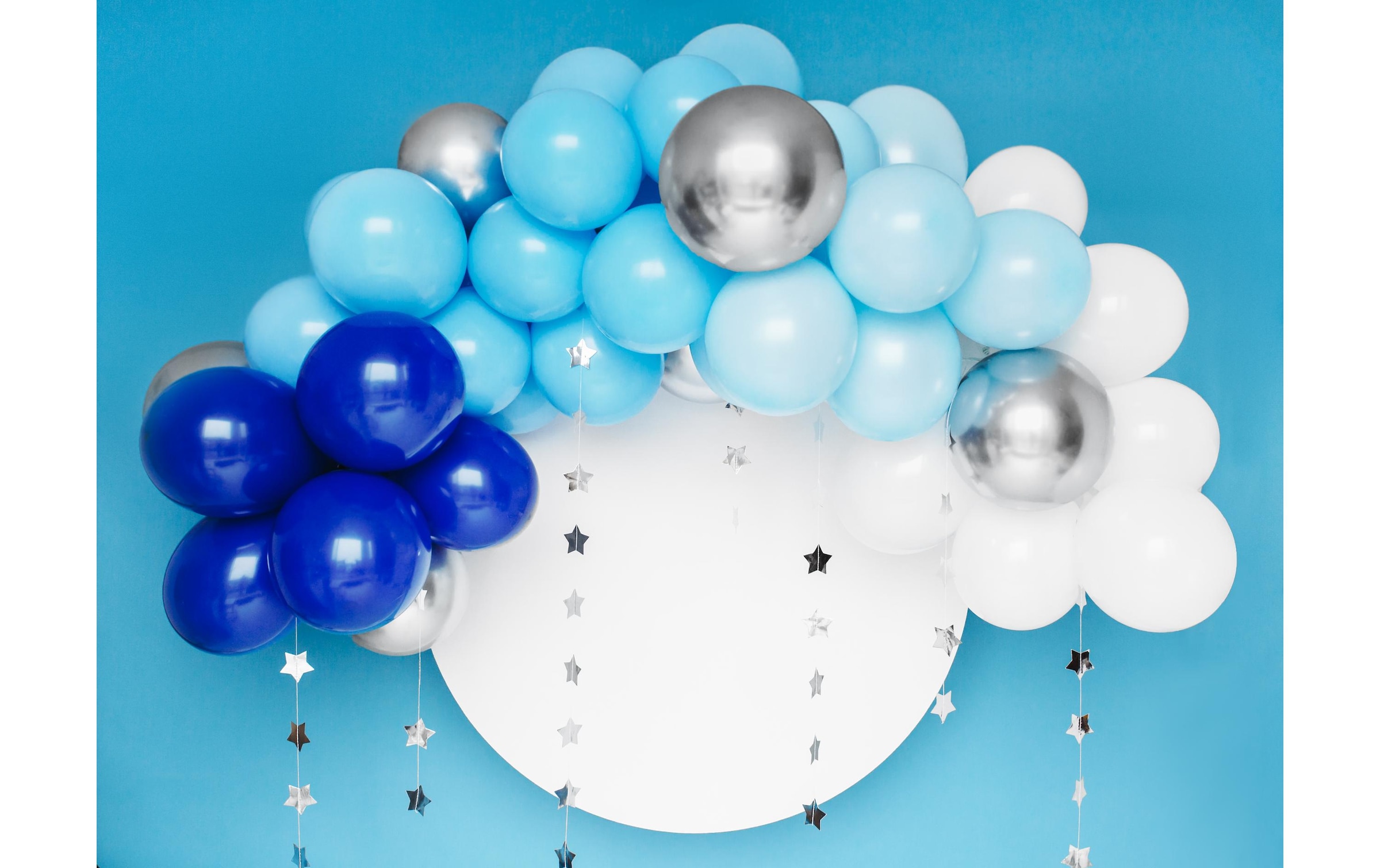 partydeco Girlande »Luftballon Girlande Blau«