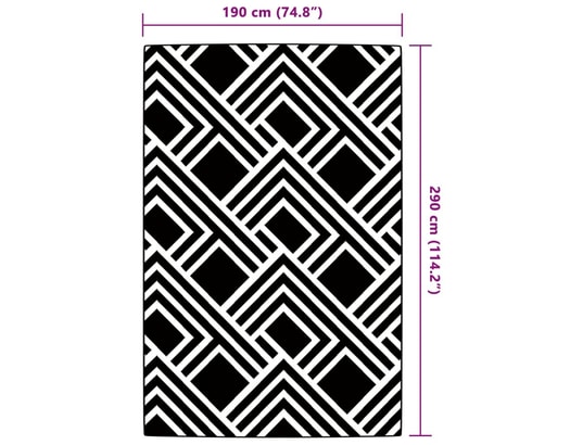 VIDAXL - Couverture pique nique Tapis d'extérieur gris 190x290 cm pp